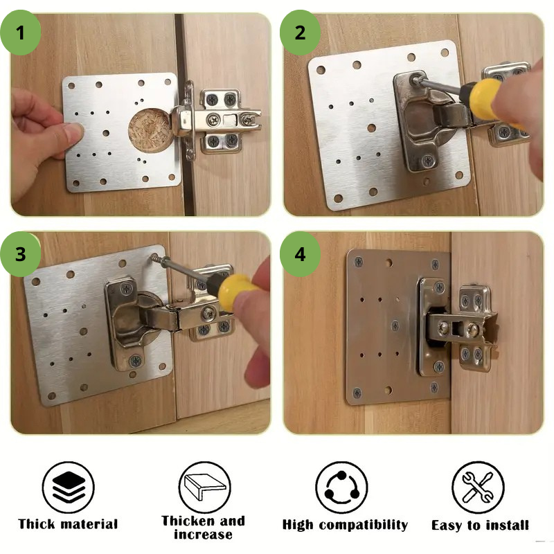 Cabinet Hinge Repair Plate
